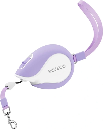Automatyczna smycz Rojeco Mini Pet 3 m fioletowa