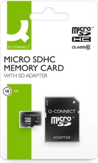 Q-Connect karta pamięci microSDHC 16 GB z adapterem SD