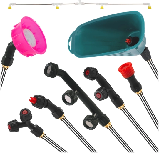 8 wymiennych dysz do każdego zadania