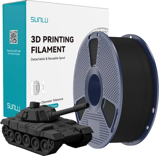 Sunlu PLA+ High-Speed czarny filament do druku 3D Pro 1,75 mm