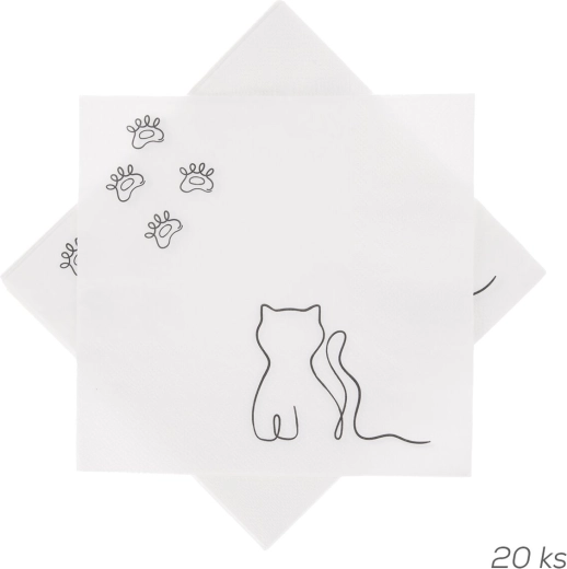 Papierowe serwetki MICKA 33 × 33 cm, 20 szt.