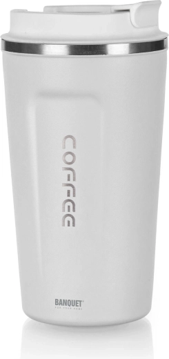 Kubek termiczny 450 ml Arty biały nierdzewny