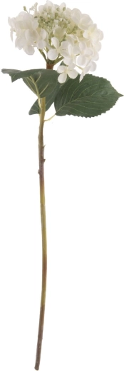 Sztuczny kwiat hortensja biała 64 cm