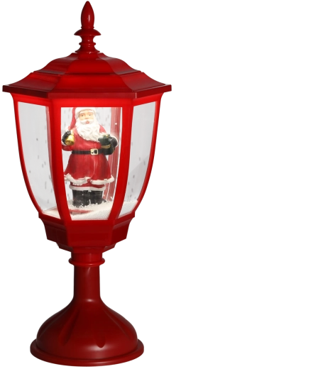 Wyrazisty czerwony design z Mikołajem