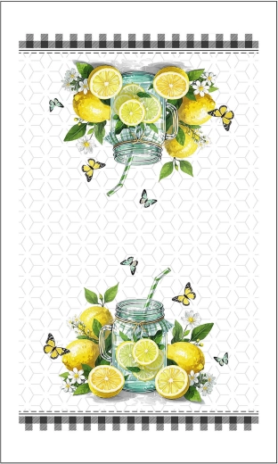 Bawełniana kuchenne ręcznik Cytryna 38 × 63 cm