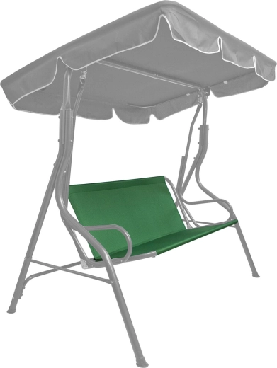 Tekstylny siedzisko na huśtawkę 93 × 114 cm ciemnozielone