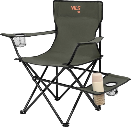 Boczny stolik i trzy uchwyty na napoje pod ręką