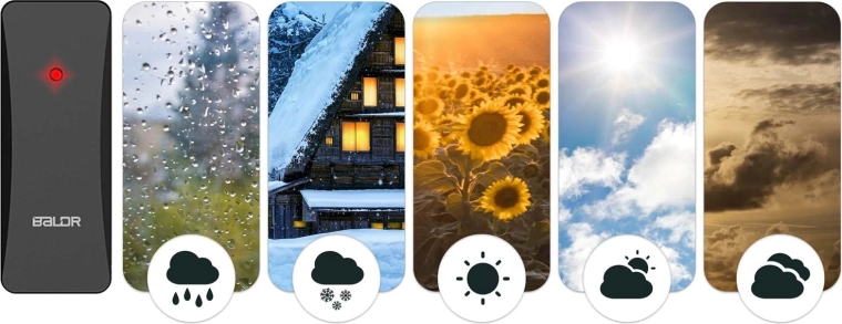 Szeroki zakres pomiaru temperatury i wilgotności