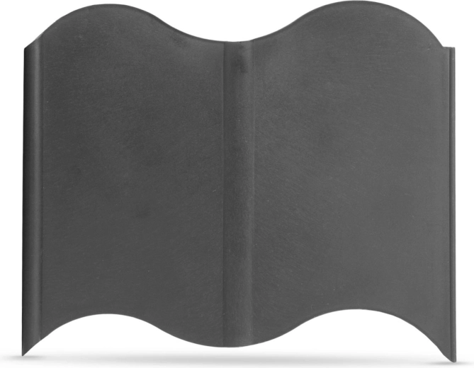 Plastikowe obrzeże ogrodowe czarne 15 × 14 cm – 20 sztuk