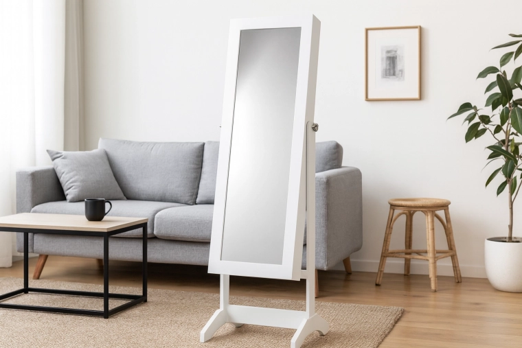 Pełnowymiarowe lustro do sprawdzenia stylizacji