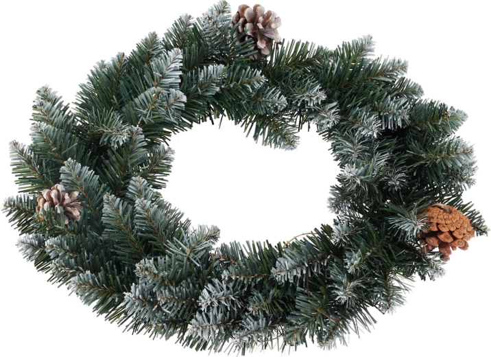 Dekoracyjny wieniec bożonarodzeniowy z PVC 40 cm