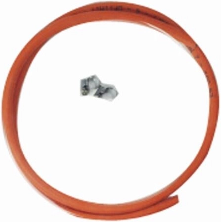 Wąż gazowy 1,5 m z 2 opaskami zaciskowymi