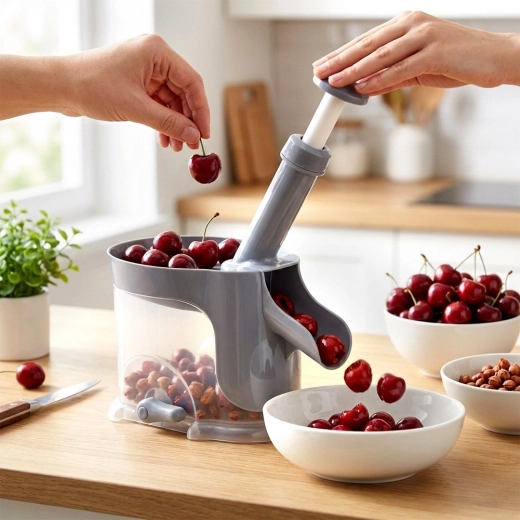 Szybkie drylowanie czereśni, wiśni i oliwek