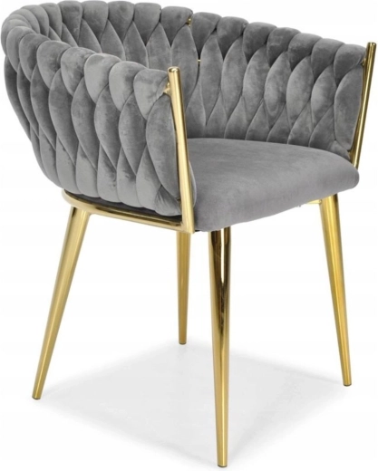 Złote metalowe nogi dla stabilności i stylu