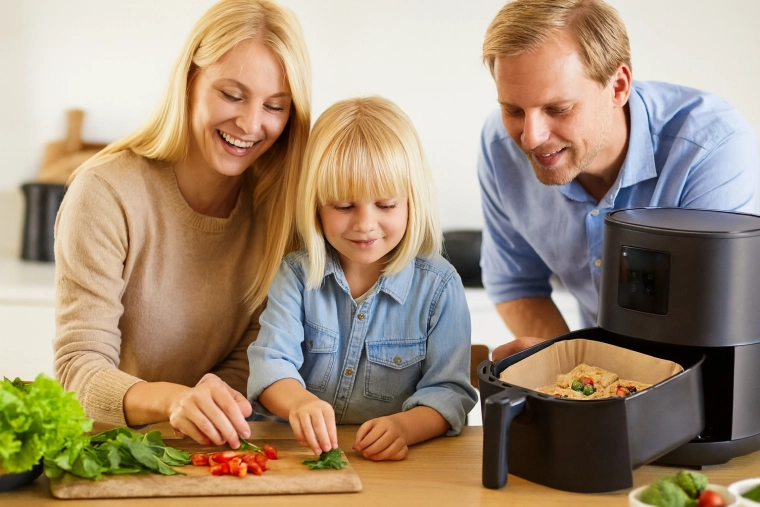 Czysta frytkownica bez szorowania