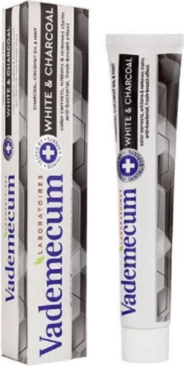 Vademecum ProLine White & Charcoal wybielająca pasta do zębów 75 ml