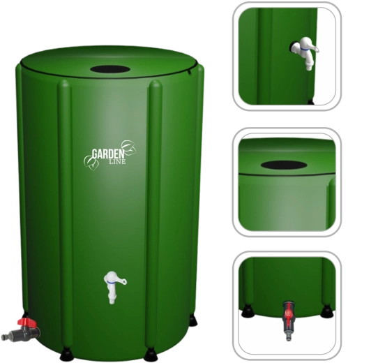 Duża pojemność 500 l dla wygodnego nawadniania