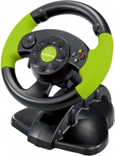 Kierownica gamingowa EG104 z wibracjami do PC, PS3 i Xbox 360