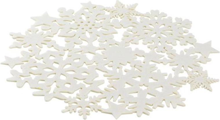 Filcowa okrągła podkładka TORO 38 cm biała