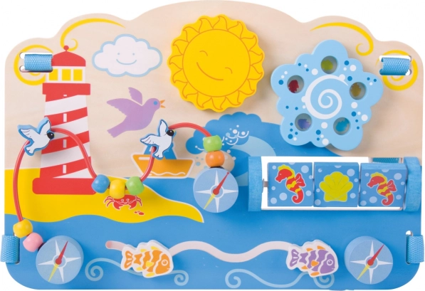 Bigjigs Baby drewniana tablica motoryczna morze