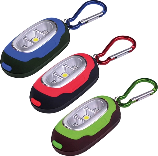Solight latarka LED z karabińczykiem 30 lm (COB LED) - 1 sztuka