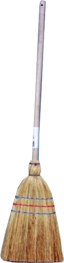 Ryżowa miotła z drewnianą rączką 74 cm