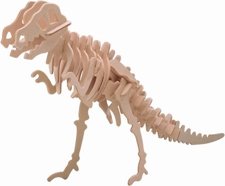 Drewniane puzzle 3D – duży tyranozaur
