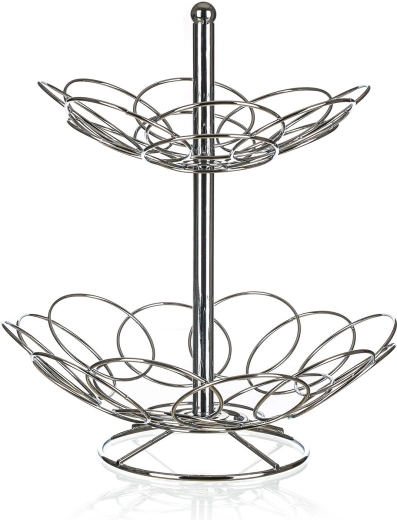 druciany stojak kuchenny LINEA 30 × 33 cm chrom