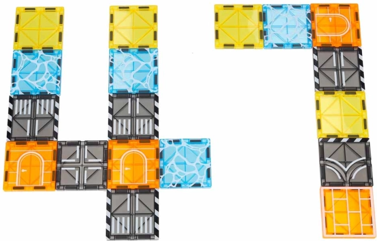 Magnetyczne elementy do łatwego składania i budowli 3D