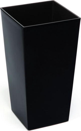 Doniczka z wkładem Finezja 14 × 14 cm czarna