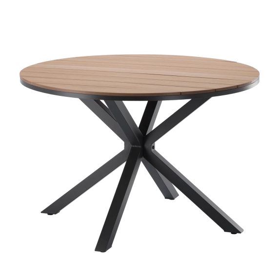 Nowoczesny design i okrągły kształt do wspólnego biesiadowania