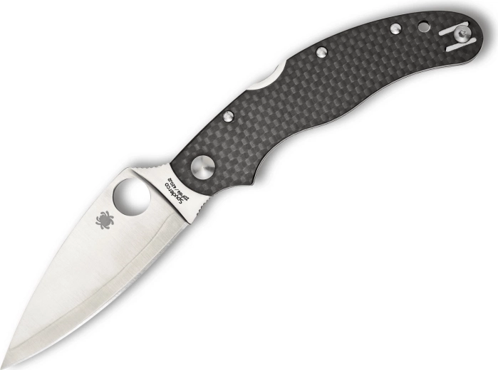 Spyderco Caly 3.5 elegancki składany nóż kieszonkowy z rękojeścią z włókna węglowego - 1 szt.