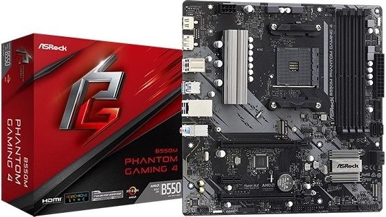 ASRock B550M Phantom Gaming 4 płyta główna AM4 mATX - 1 szt.