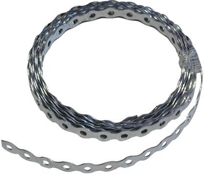 Montażowa taśma stalowa perforowana 3 m, 1 mm ocynk