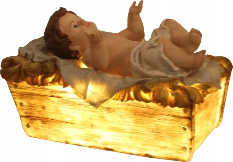 Detaliczny Dzieciątko Jezus w żłóbku