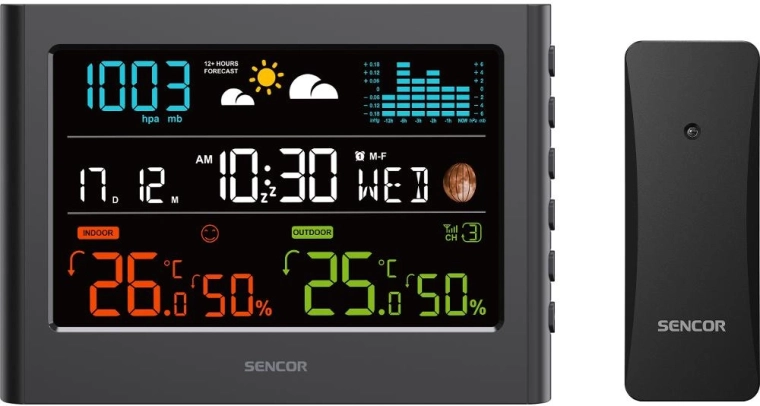 Stacja meteorologiczna Sencor z czujnikiem bezprzewodowym