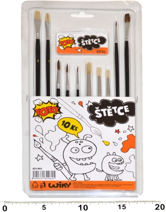 Zestaw pędzli do malowania - 10 szt.