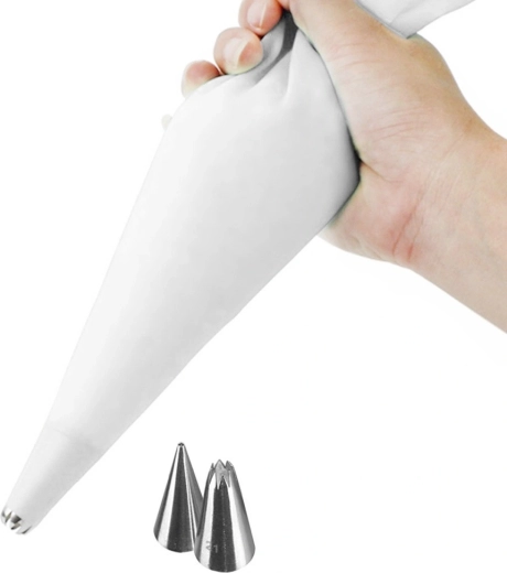 Silikonowy rękaw cukierniczy z końcówkami do dekorowania Orion 30 cm - 3 szt.