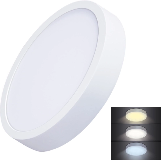 Solight LED mini panel CCT natynkowy okrągły 24 W