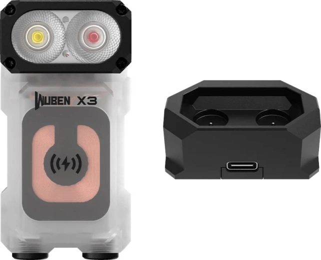 Wuben X3 White latarka kieszonkowa 700 lm z ładowaniem bezprzewodowym, biała