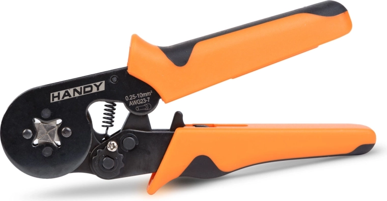 Szczypce do zaciskania końcówek kablowych 0,25–10 mm²