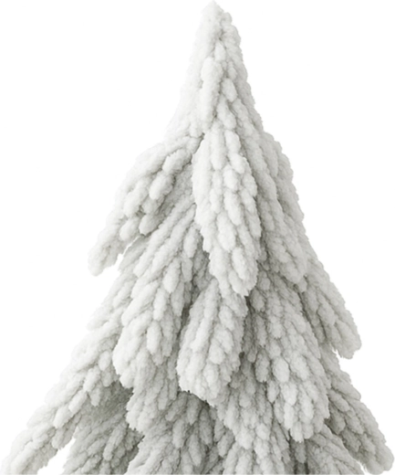 Miękkie gałązki z efektem śniegu