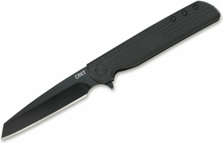 Kieszonkowy nóż składany CRKT LCK+ Blackout ze wspomaganym otwieraniem 8,2 cm