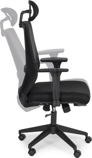 Mechanizm bujania i odchylenia z blokadą