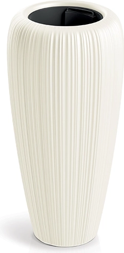 Doniczka Orobo 29 cm – biała czekolada