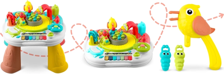 2 w 1: stolik i edukacyjna tablica