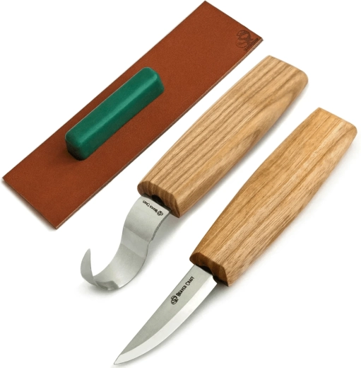 Zestaw do rzeźbienia łyżek Beavercraft S01 (2 noże i akcesoria)