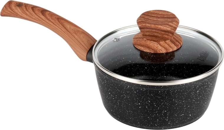 Wygodny uchwyt i szklana pokrywka z zaworem