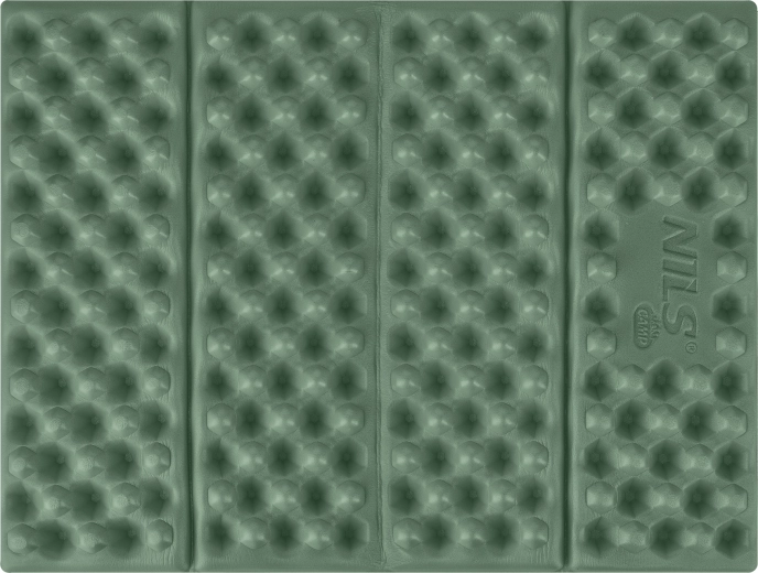 Składane piankowe siedzisko z warstwą refleksyjną NILS Camp zielone