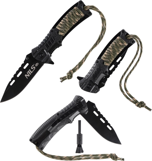 Paracord, krzesiwo i gwizdek do przetrwania